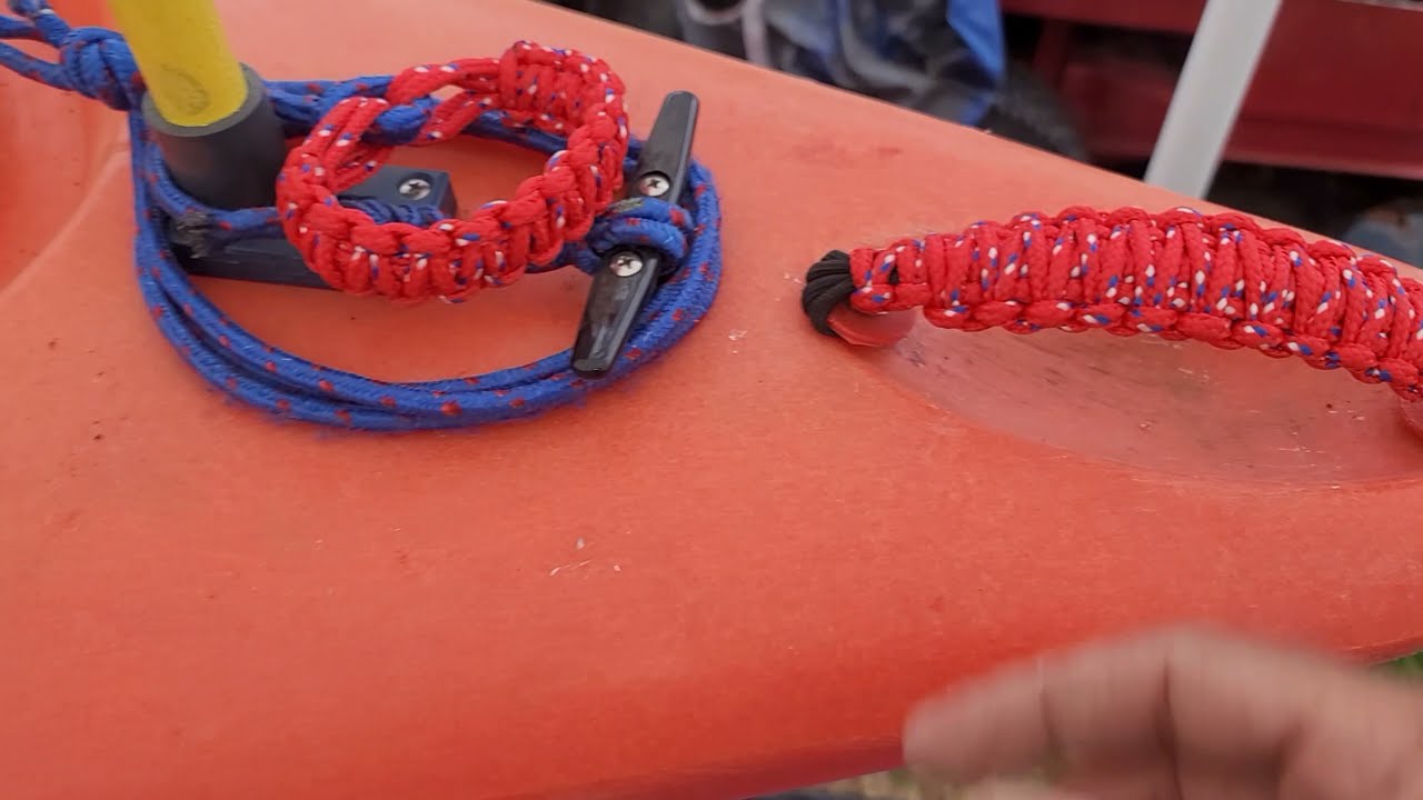 PARACORD KAYAK HANDLES
