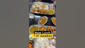 IITM Mess Lunch ♥️ #minivlog #shorts #iitmadras #iitbombay #jee #iitmess #jeeadvanced #gate2025