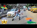 Indian street skater skating in kolkata  with powerslideinlineskates