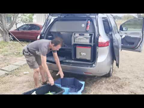 DIY Toyota sienna AWD Adventure minivan Stealth Camper conversion. 4 days, $234 cheap inexpensive.