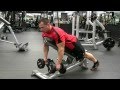 Shrugs Bracing Upper Body Against An Incline Bench