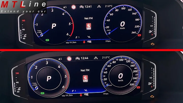 VW Tiguan 2.5, MY2021 – graphics and speed scale change on AID - sprememba grafike in številk na AID