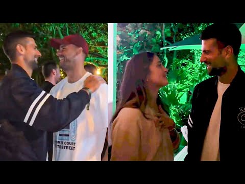 Djokovic and Dimitrov are Partying with Unknown Girls at a Beach Party in Miami Beach, Florida