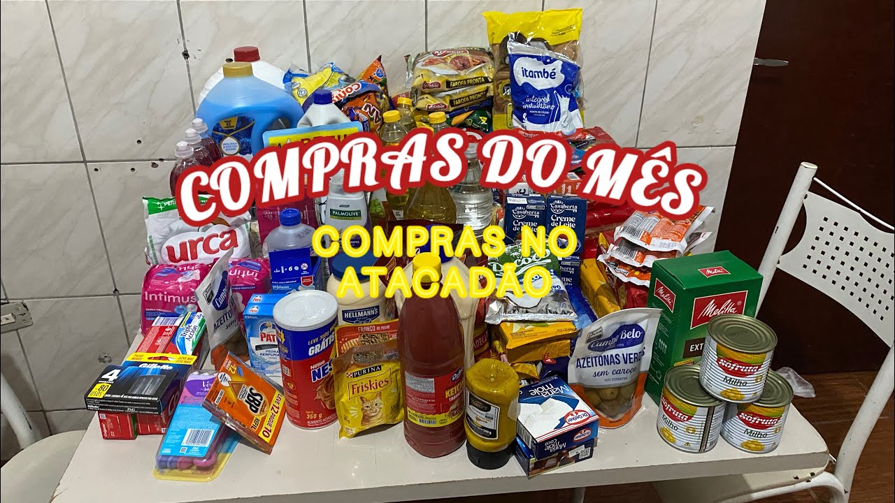 Compras do mês de outubro no atacadão 🛒