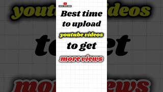 🔥 BEST TIME to Upload on YouTube for More Views #shorts #youtubeanalytics #youtubestudio #views