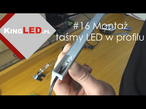 Jak zamontować taśmę LED w profilu aluminiowym #16 - Poradnik od KINGLED_pl  - YouTube