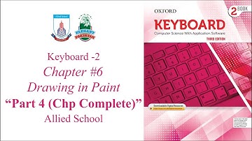 Class 2 Computer Chapter #6 Drawing in Paint Exercise Complete