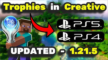 How to Get Trophies in Creative Mode on Minecraft Bedrock (v1.21.81) – PS4 & PS5 Method!