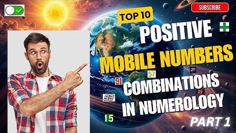 Top 10 "POSITIVE" Mobile Number 📱 Combinations 🔮 PART 1 #mobile #numerology #yt #subscribe #viral