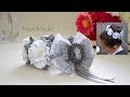 Украшение Резинка на Пучок Гульку для Школы Канзаши Kanzashi Hair Bow