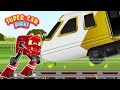 SuperCar Rikki and The Policeman Catches the Magician Thief and Saves the Stolen Train!