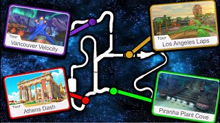 Predicting the ROUTES for Vancouver, LA, Athens, &amp; Piranha Plant Cove in Mario Kart 8 Deluxe!