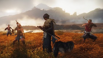 Ghost of Yotei - Wolf Fight & Stealth Gameplay - Lethal 4K