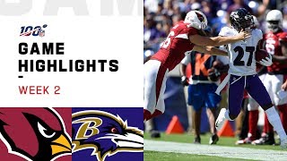 Cardinals vs. Ravens Week 2 Highlights | NFL 2019