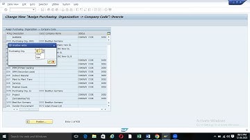 SAP MM Assignment Part of Enterprise Structure