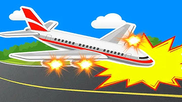 Real Plane Crash Simulator 3D - All Levels Gameplay Android, iOS Walkthrough Part 1