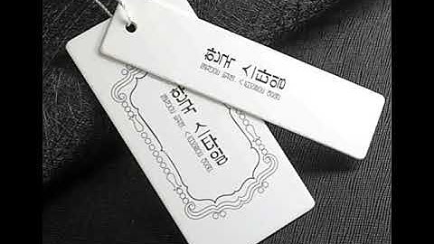 High quality garment labels clothing hang tags with free design