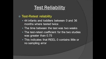 Receptive Expressive Emergent Language Test- Third Edition