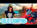 Solo FEMALE MOTORCYCLE Camping. Rocky Mountain Ducati Multistrada 1260 Adventure- BEAR SCARE!