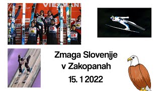 Zmaga Slovenije v Zakopanah! 15. 1. 2022