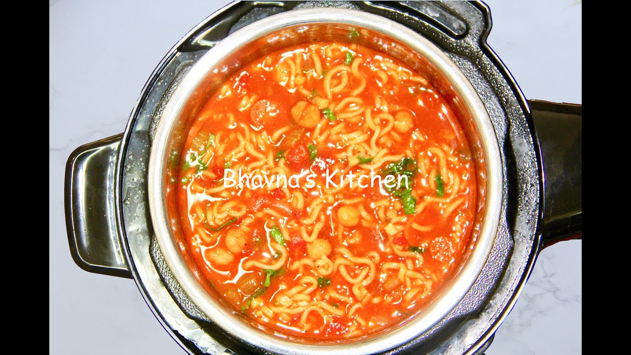 How to Instant Pot Chickpea Noodles Soup Video Recipe | Bhavna