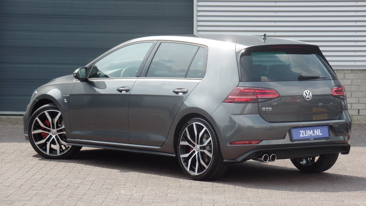 Volkswagen New Golf Gtd 2018 Indium Grey 19 Inch Santiago Walk Around Inside Detail