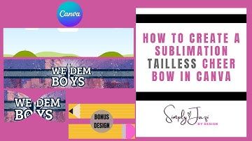 Sublimation TAILLESS Cheer bow Tutorial with bonus pencil cheer bow tutorial