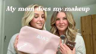 my mom does my makeup | full face of CAIA cosmetics