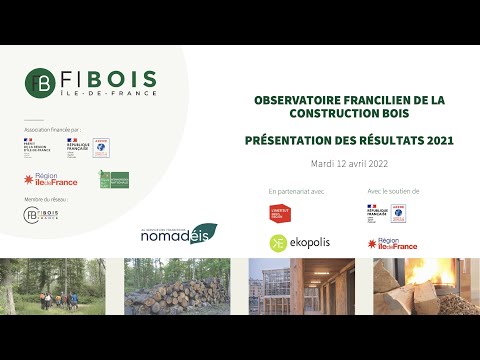 Webinaire - Résultats de l'Observatoire francilien de la construction bois 2021