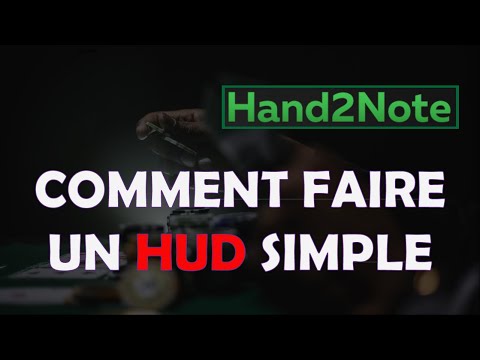 Tutorial pour faire un simple HUD personnalisé dans Hand2note en 5 minutes