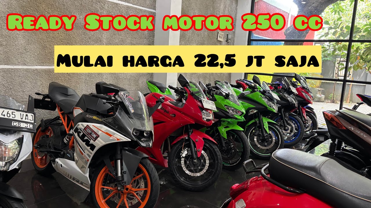 Motor bekas ninja 250 cc mulai 22,5 jt saja…!!!!