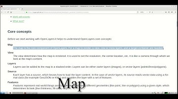 OSGeoLive, OpenLayers [1]: Video of Quickstart section Core Concepts