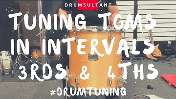 Tuning Drums: Tuning Toms In intervals (3rd & 4th)