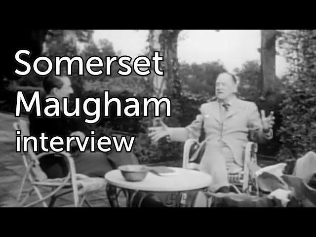 Somerset Maugham interview (1955) class=