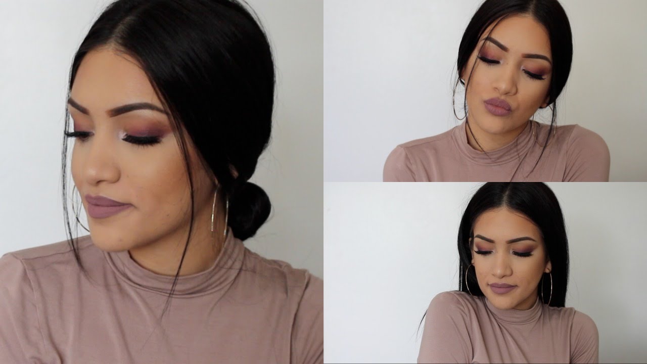 Monochromatic Mauve Makeup Look | Jazzy Mina