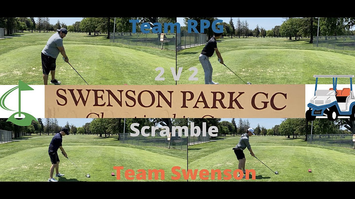 Swenson 2v2 Scramble Team RPG vs Team Swenson Stroke play
