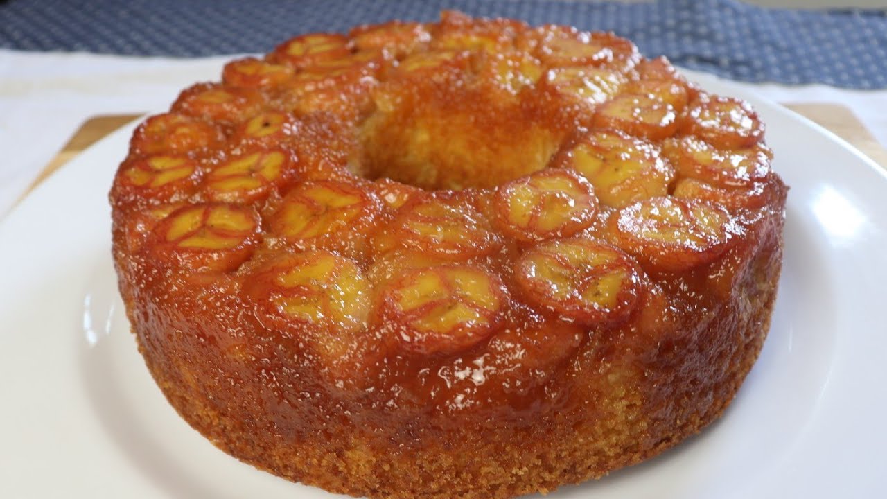 BOLO  CARAMELIZADO DE BANANA.  VOCÊ NÃO VAI SE ARREPENDER DE FAZER!
