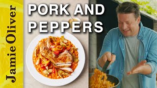 Pork Chop \& Peppers | Jamie Oliver Cooks the Mediterranean
