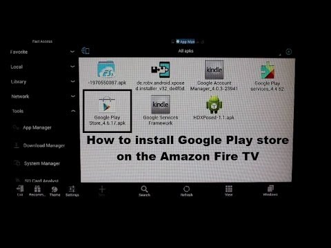 How to install Google Play store on the Amazon Fire TV ...