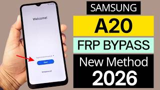 Samsung A20 FRP Bypass Android 9/10/11/12 | New Method 2026 | (Fix TalkBack Not Working) | No PC
