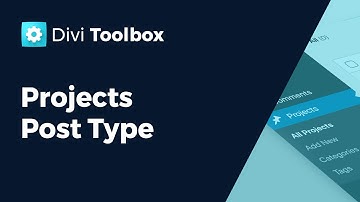 Manage Projects Post Type in Divi ~ Divi Toolbox ⚙️💙
