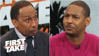 Carmelo Anthony never said anything about an NBA farewell tour | First Take