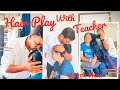 Nishu S Long Hair Play With Tuition Teacher Best Stylish Play Nisha Rapunzel Hair Play Story
