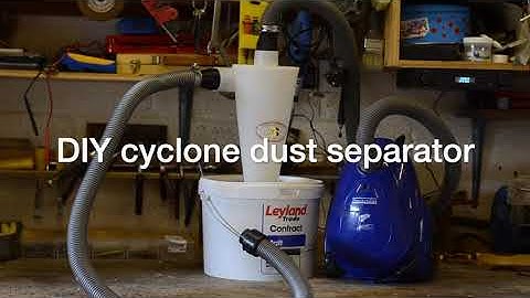 DIY Cyclone Dust Separator (test run)