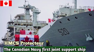 Royal Canadian Navy launched the first joint support ship of its class HMCS Protecteur