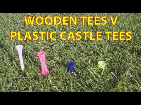 Wooden Golf Tee's v Plastic Castle Golf Tee's