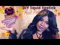 DIY HOMEMADE LIQUID MATTE LIPSTICK | FALL INSPIRED DEEP PURPLE | LONDON