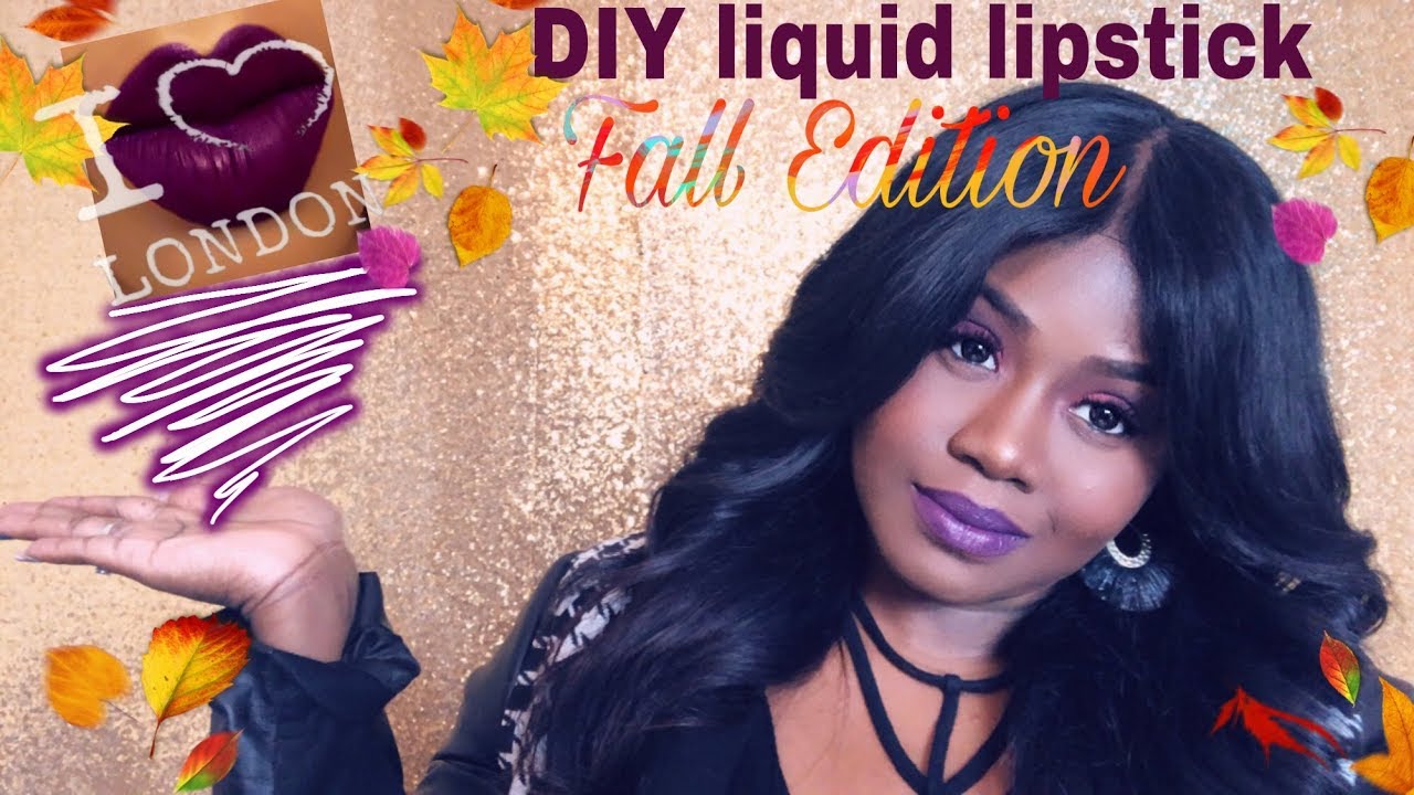 DIY HOMEMADE LIQUID MATTE LIPSTICK | FALL INSPIRED DEEP PURPLE | LONDON