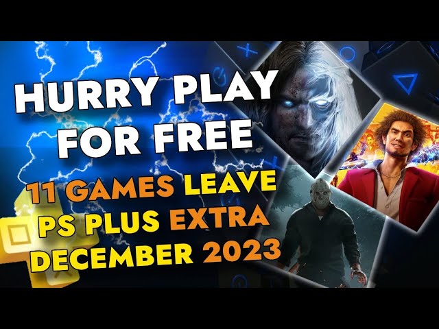 PS Plus free games December 2023