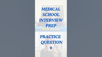 Mini Mock Interview Show - Practice Question 9 #premedlife #interviewquestions #premed